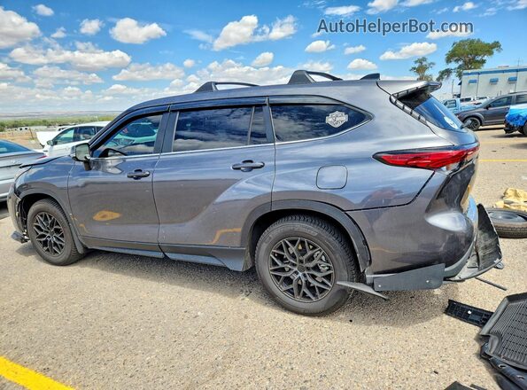 5TDKDRAH6PS509619 2023 TOYOTA HIGHLANDER Серый Задняя левая четверть