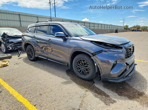5TDKDRAH6PS509619 2023 TOYOTA HIGHLANDER Серый Передняя правая четверть