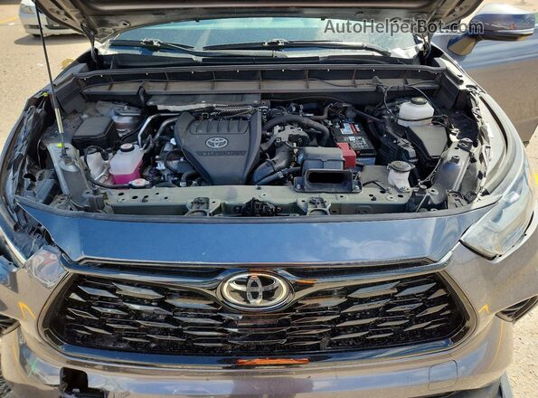 5TDKDRAH6PS509619 2023 TOYOTA HIGHLANDER Серый Вид подкапотного пространства