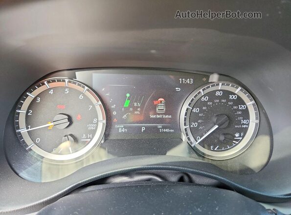 5TDKDRAH6PS509619 2023 TOYOTA HIGHLANDER Серый Вид щитка приборов