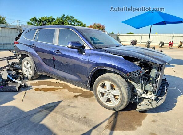 5TDKDRAH8PS018064 2023 TOYOTA HIGHLANDER Blue Передня права чверть