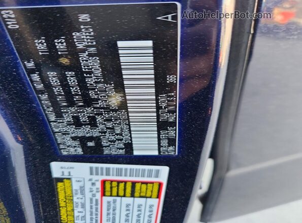 5TDKDRAH8PS018064 2023 TOYOTA HIGHLANDER Blue Панорамний вид салону 360°