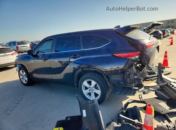 5TDKDRAH8PS018064 2023 TOYOTA HIGHLANDER Blue Задня ліва чверть