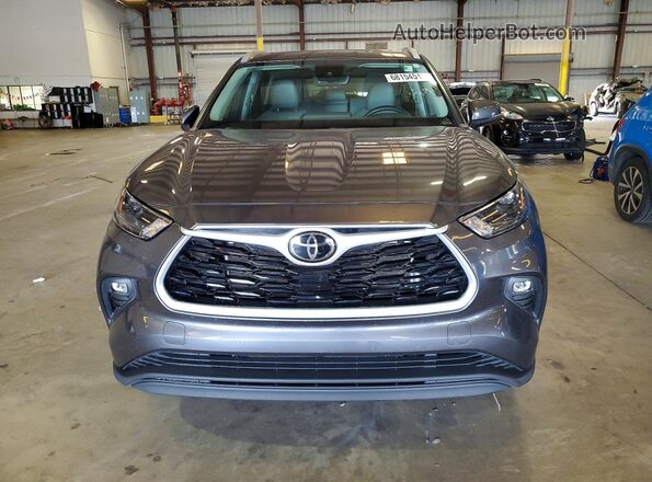 5TDKDRAH9PS006229 2023 TOYOTA HIGHLANDER Gray Դիմացի տեսք