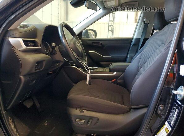 5TDKDRBH2PS033531 2023 TOYOTA HIGHLANDER Black Front interior view