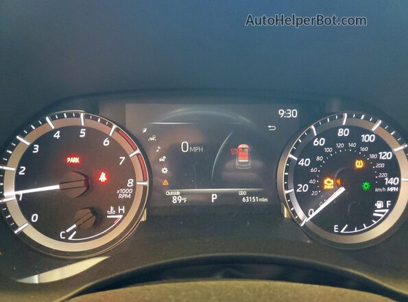5TDKDRBH2PS033531 2023 TOYOTA HIGHLANDER Black Instrument cluster view