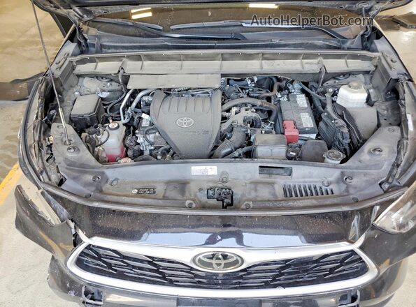 5TDKDRBH2PS033531 2023 TOYOTA HIGHLANDER Black Engine compartment view