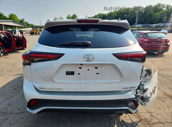 5TDKDRBH3SS580333 2025 TOYOTA HIGHLANDER White Rear view