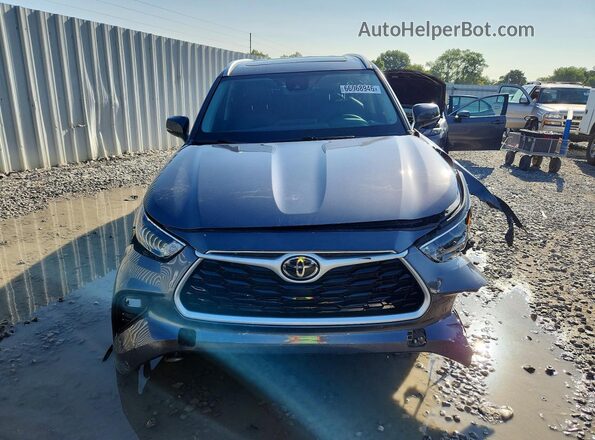 5TDKDRBH4PS024801 2023 TOYOTA HIGHLANDER Gray Դիմացի տեսք