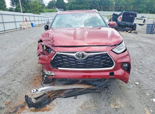 5TDKDRBH7SS588841 2025 TOYOTA HIGHLANDER Red წინა ხედი