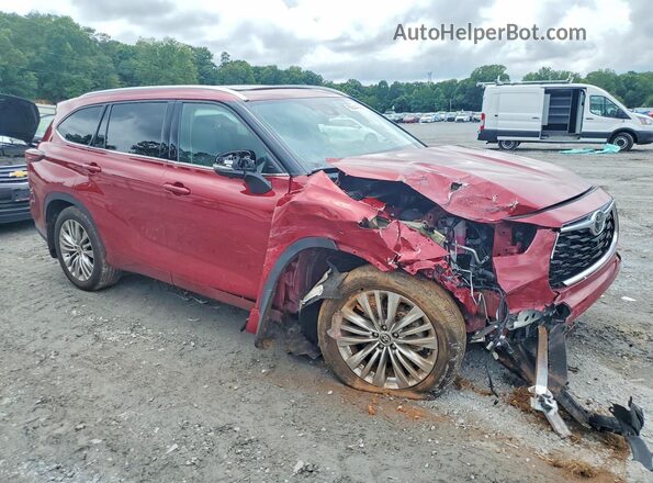 5TDKDRBH7SS588841 2025 TOYOTA HIGHLANDER Red წინა მარჯვენა