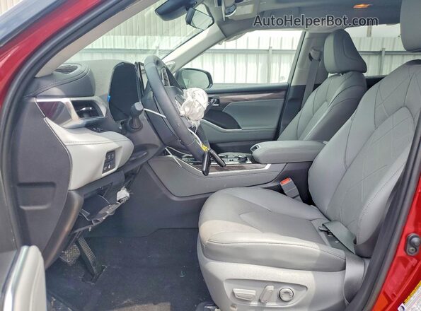 5TDKDRBH7SS588841 2025 TOYOTA HIGHLANDER Red წინა სალონის ხედი
