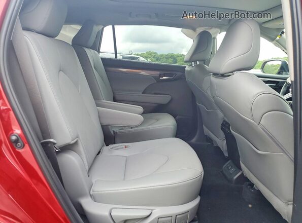 5TDKDRBH7SS588841 2025 TOYOTA HIGHLANDER Red უკანა სალონის ხედი