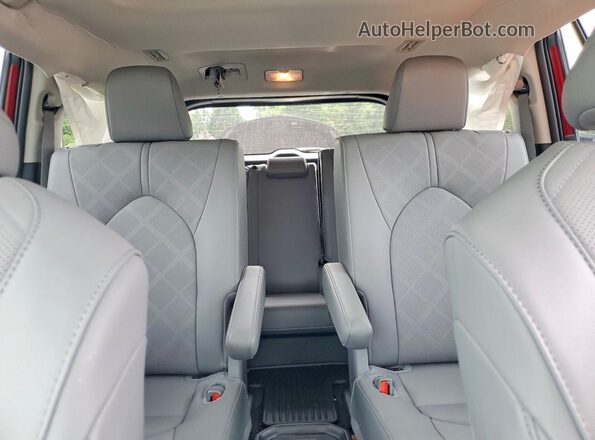 5TDKDRBH7SS588841 2025 TOYOTA HIGHLANDER Red უკანა სავარძლების ხედი