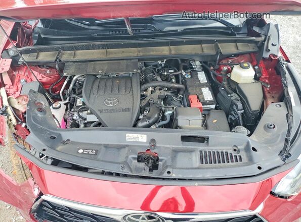 5TDKDRBH7SS588841 2025 TOYOTA HIGHLANDER Red ძრავის განყოფილების ხედი