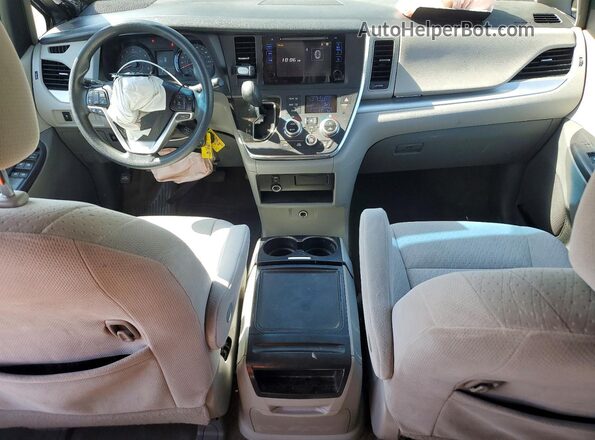 5TDKK3DC7GS752486 2016 TOYOTA SIENNA Gray Dashboard view