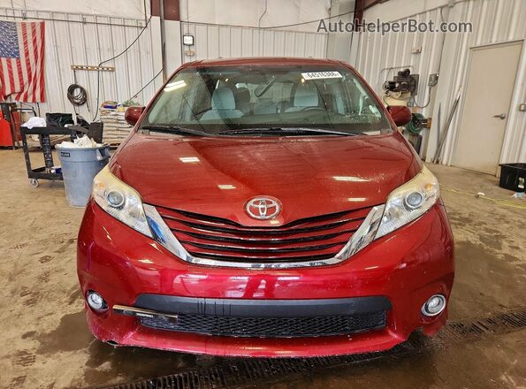 5TDKK3DCXGS751607 2016 TOYOTA SIENNA Темно-бордовый Вид спереди
