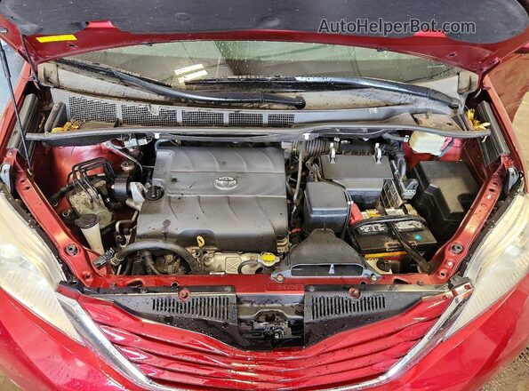 5TDKK3DCXGS751607 2016 TOYOTA SIENNA Темно-бордовый Вид подкапотного пространства