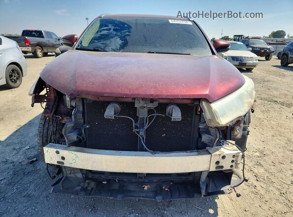 5TDKKRFH2GS170100 2016 TOYOTA HIGHLANDER Бордовый Вид спереди