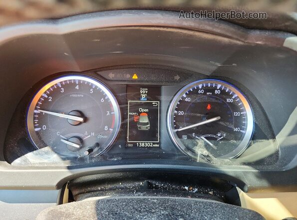 5TDKKRFH2GS170100 2016 TOYOTA HIGHLANDER Бордовый Вид щитка приборов