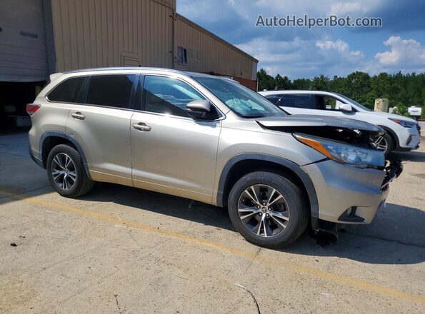 5TDKKRFH4GS125899 2016 TOYOTA HIGHLANDER Beige Передня права чверть