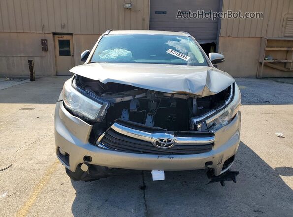 5TDKKRFH4GS125899 2016 TOYOTA HIGHLANDER Beige Вид спереду