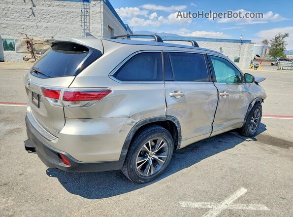 5TDKKRFH6GS134605 2016 TOYOTA HIGHLANDER Tan Tył prawy