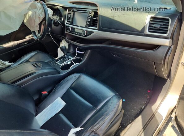 5TDKKRFH6GS134605 2016 TOYOTA HIGHLANDER Tan Widok deski rozdzielczej