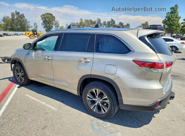 5TDKKRFH6GS134605 2016 TOYOTA HIGHLANDER Tan Tył lewy