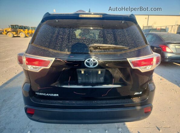 5TDKKRFH8GS506400 2016 TOYOTA HIGHLANDER Черный Вид сзади