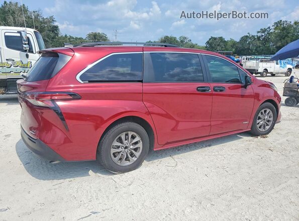 5TDKRKEC0MS038084 2021 TOYOTA SIENNA Burgundy უკანა მარჯვენა