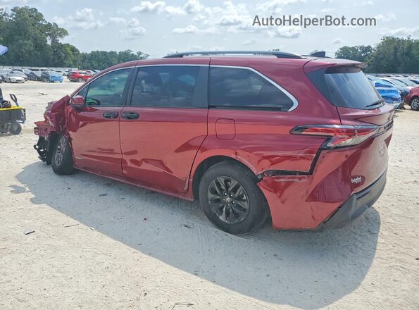 5TDKRKEC0MS038084 2021 TOYOTA SIENNA Burgundy უკანა მარცხენა