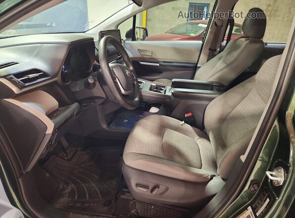 5TDKRKECXMS023723 2021 TOYOTA SIENNA Green Widok wnętrza z przodu