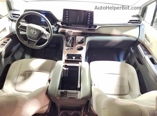 5TDKRKECXMS023723 2021 TOYOTA SIENNA Green Widok deski rozdzielczej
