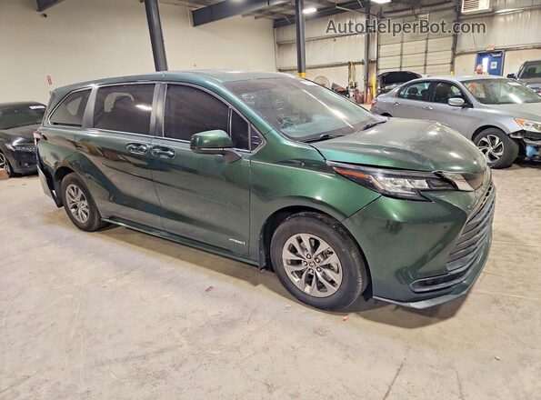 5TDKRKECXMS023723 2021 TOYOTA SIENNA Green Przód prawy