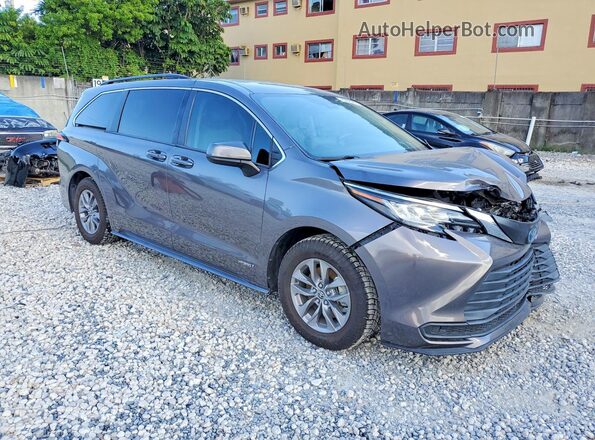 5TDKRKECXMS073909 2021 TOYOTA SIENNA Серый Передняя правая четверть