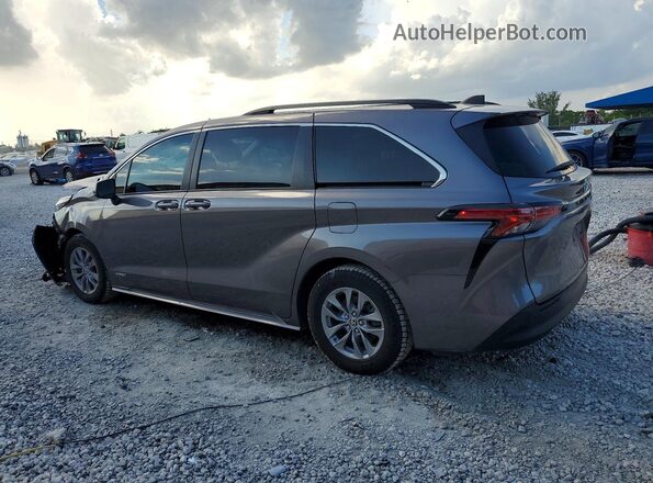 5TDKRKECXMS073909 2021 TOYOTA SIENNA Серый Задняя левая четверть