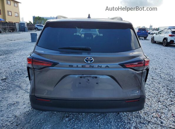 5TDKRKECXMS073909 2021 TOYOTA SIENNA Серый Вид сзади