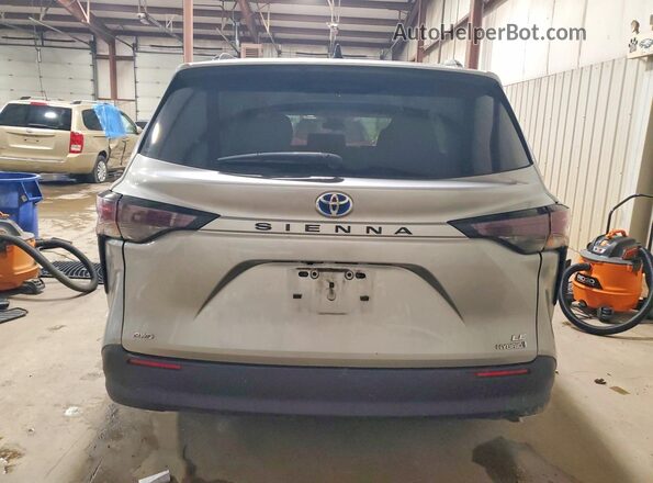 5TDKSKFC0PS100929 2023 TOYOTA SIENNA Серебряный Вид сзади