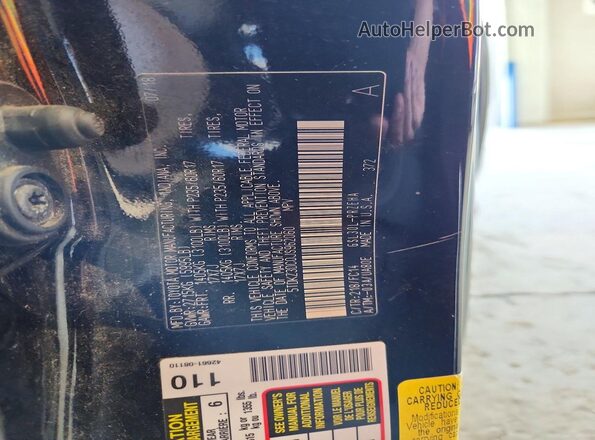 5TDKZ3DC0JS962060 2018 TOYOTA SIENNA Black Widok naklejki z numerem VIN