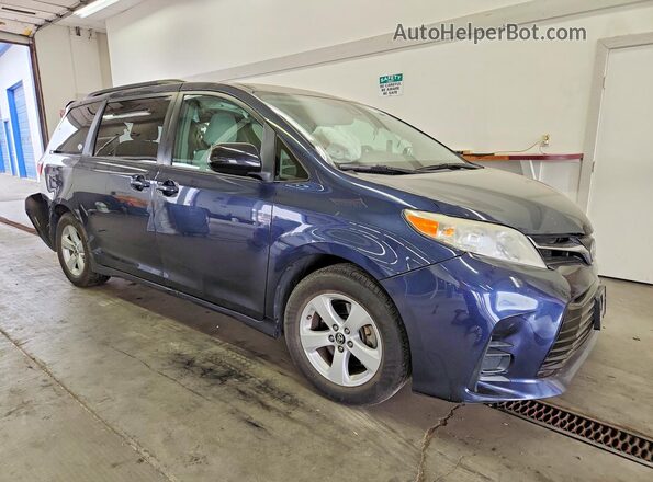 5TDKZ3DC1JS923607 2018 TOYOTA SIENNA Синий Передняя правая четверть