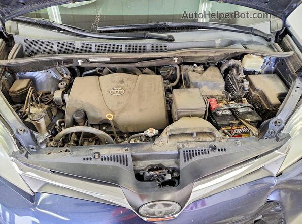 5TDKZ3DC1JS923607 2018 TOYOTA SIENNA Синий Вид подкапотного пространства