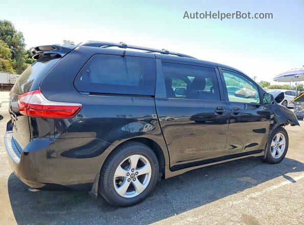 5TDKZ3DC2JS946510 2018 TOYOTA SIENNA Black უკანა მარჯვენა