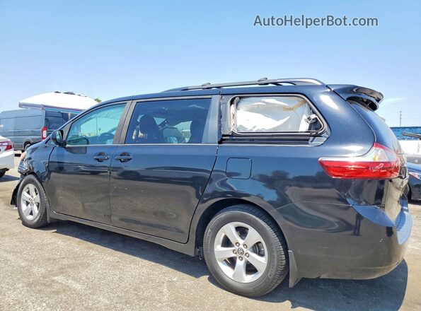 5TDKZ3DC2JS946510 2018 TOYOTA SIENNA Black უკანა მარცხენა