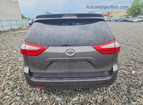 5TDKZ3DC3JS901088 2018 TOYOTA SIENNA Gray Widok z tyłu