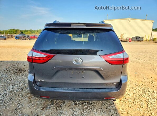 5TDKZ3DC5HS796788 2017 TOYOTA SIENNA Gray Vista trasera