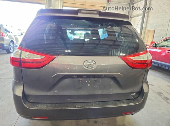 5TDKZ3DC6JS911338 2018 TOYOTA SIENNA Серый Вид сзади