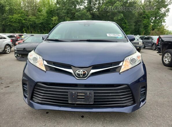 5TDKZ3DC6JS941178 2018 TOYOTA SIENNA Blue წინა ხედი