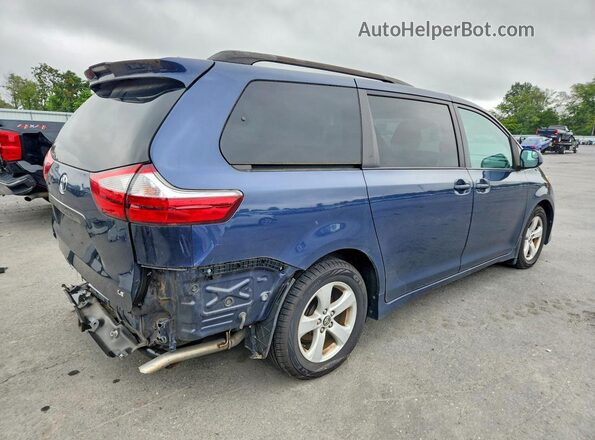 5TDKZ3DC6JS941178 2018 TOYOTA SIENNA Blue უკანა მარჯვენა