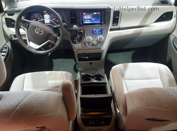 5TDKZ3DC6LS068647 2020 TOYOTA SIENNA White Dashboard view